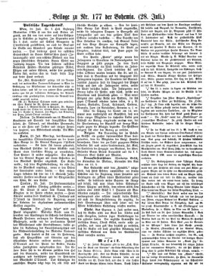 Bohemia Montag 28. Juli 1856