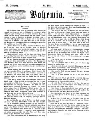 Bohemia Samstag 9. August 1856