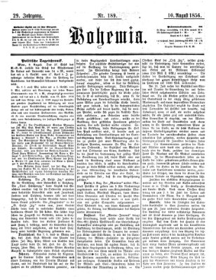 Bohemia Sonntag 10. August 1856