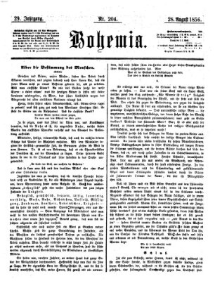 Bohemia Donnerstag 28. August 1856