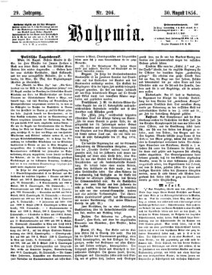 Bohemia Samstag 30. August 1856