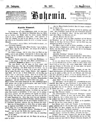 Bohemia Sonntag 31. August 1856