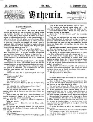 Bohemia Freitag 5. September 1856