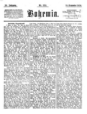 Bohemia Donnerstag 18. September 1856