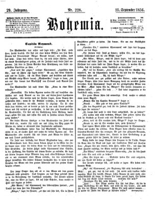 Bohemia Donnerstag 25. September 1856