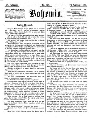 Bohemia Freitag 26. September 1856