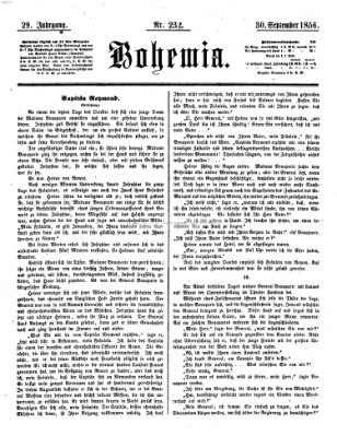 Bohemia Dienstag 30. September 1856