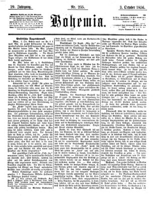 Bohemia Freitag 3. Oktober 1856