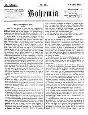 Bohemia Donnerstag 9. Oktober 1856