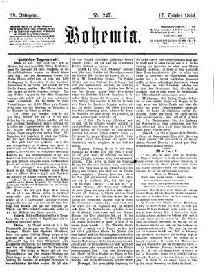 Bohemia Freitag 17. Oktober 1856