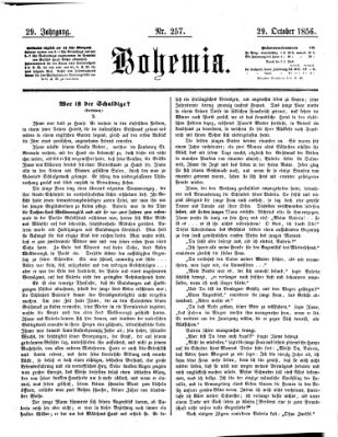 Bohemia Mittwoch 29. Oktober 1856