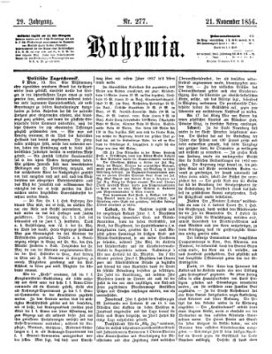 Bohemia Freitag 21. November 1856