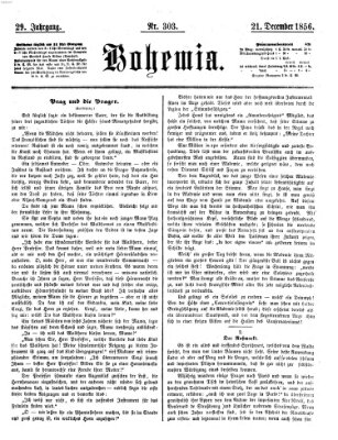 Bohemia Sonntag 21. Dezember 1856