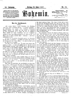 Bohemia Freitag 23. Januar 1857