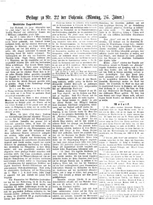 Bohemia Montag 26. Januar 1857