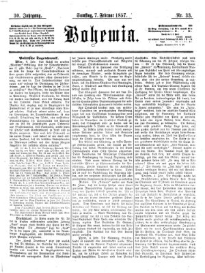 Bohemia Samstag 7. Februar 1857
