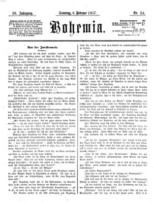 Bohemia Sonntag 8. Februar 1857