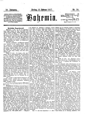 Bohemia Freitag 13. Februar 1857