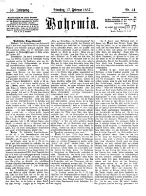 Bohemia Dienstag 17. Februar 1857