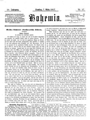 Bohemia Samstag 7. März 1857