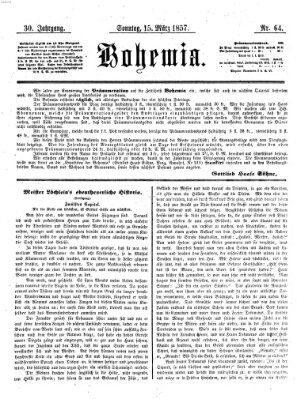 Bohemia Sonntag 15. März 1857