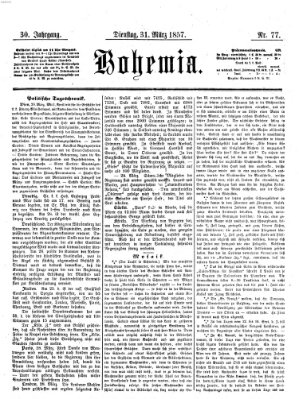 Bohemia Dienstag 31. März 1857