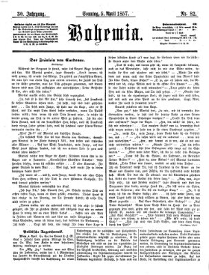 Bohemia Sonntag 5. April 1857