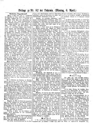 Bohemia Montag 6. April 1857