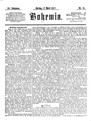 Bohemia Freitag 17. April 1857