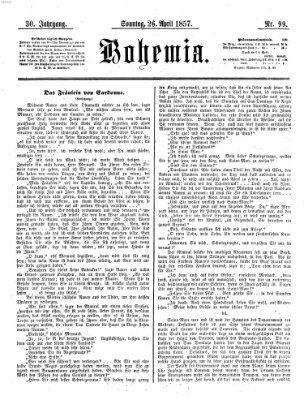 Bohemia Sonntag 26. April 1857