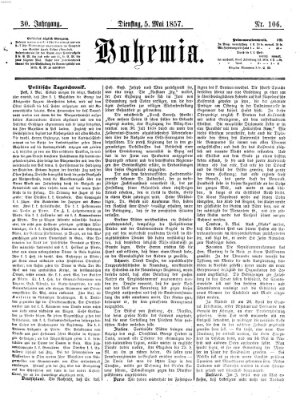 Bohemia Dienstag 5. Mai 1857