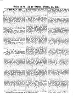 Bohemia Montag 11. Mai 1857