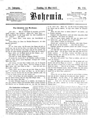 Bohemia Samstag 16. Mai 1857