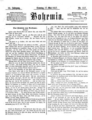 Bohemia Sonntag 17. Mai 1857