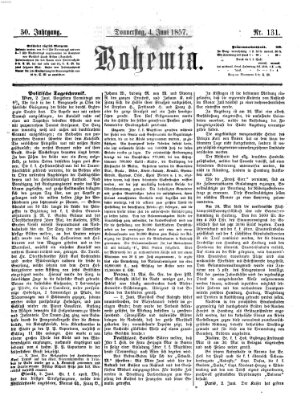 Bohemia Donnerstag 4. Juni 1857