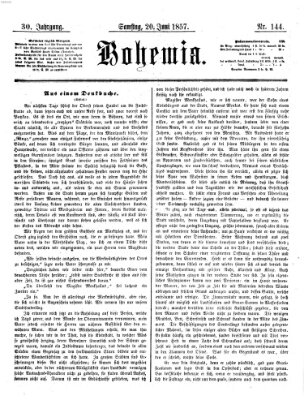 Bohemia Samstag 20. Juni 1857