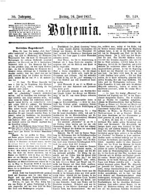 Bohemia Freitag 26. Juni 1857