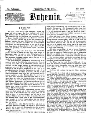 Bohemia Donnerstag 9. Juli 1857