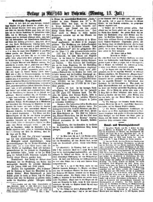 Bohemia Montag 13. Juli 1857