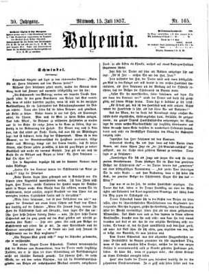 Bohemia Mittwoch 15. Juli 1857