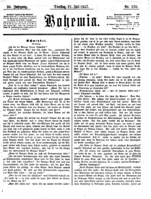 Bohemia Dienstag 21. Juli 1857