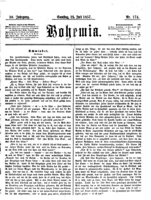 Bohemia Samstag 25. Juli 1857