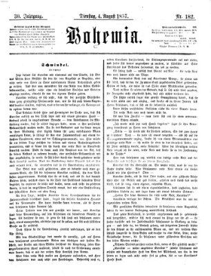 Bohemia Dienstag 4. August 1857