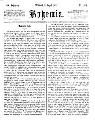 Bohemia Mittwoch 5. August 1857