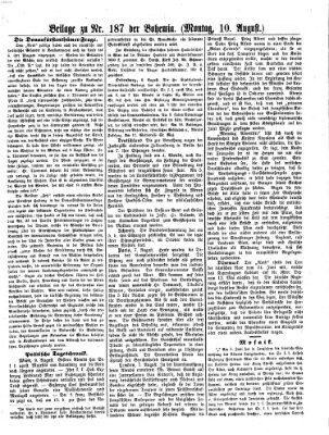 Bohemia Montag 10. August 1857