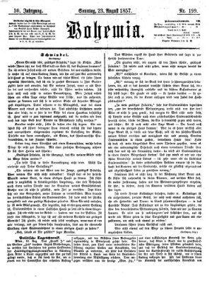 Bohemia Sonntag 23. August 1857