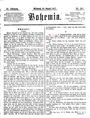 Bohemia Mittwoch 26. August 1857