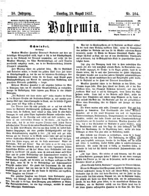 Bohemia Samstag 29. August 1857