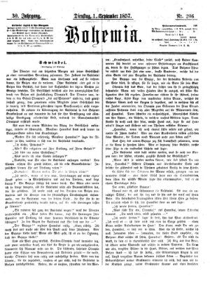 Bohemia Dienstag 1. September 1857