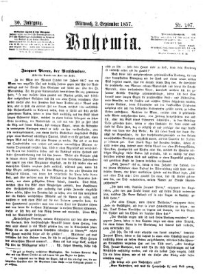 Bohemia Mittwoch 2. September 1857